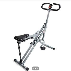 Silver and Black Rowing Machine